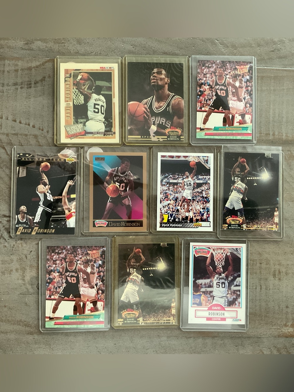 David Robinson San Antonio Spurs Basketball 🏀 Card Lot of 10
